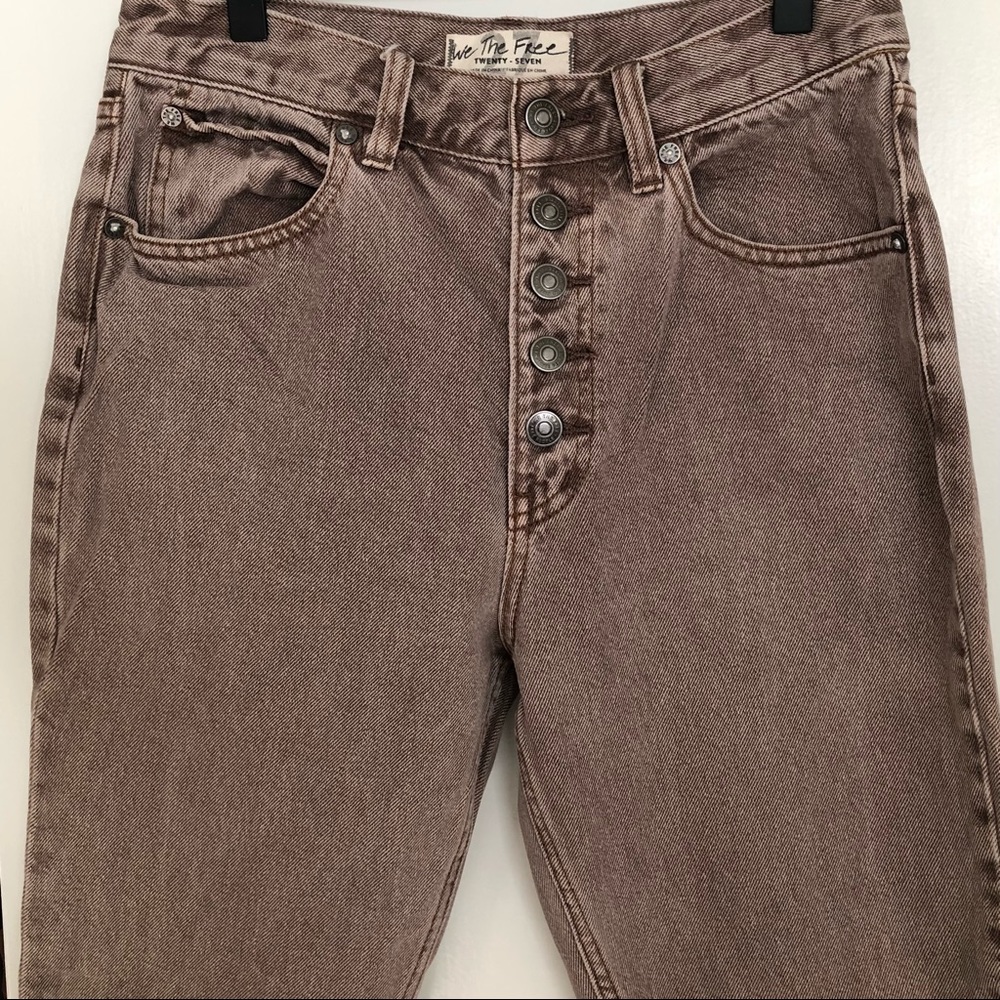 Free People Brown Denim Jeans